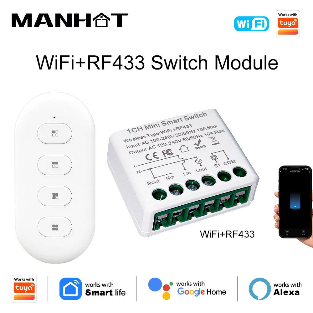Diy Automation - Interruptores de Luz Inteligentes Tuya WIFI