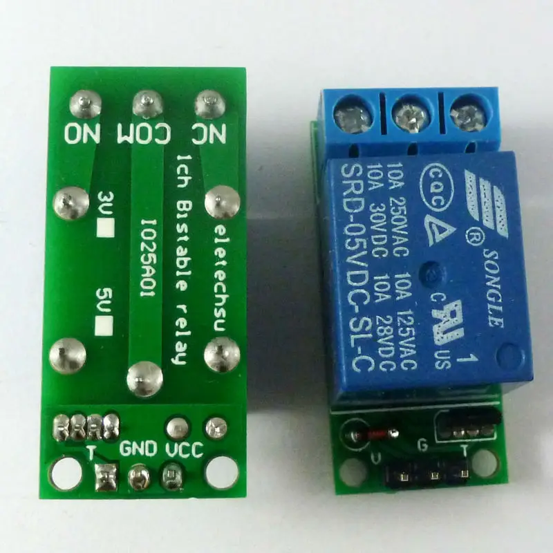 Home Automation With Arduino - Módulo de relé con enclavamiento tipo