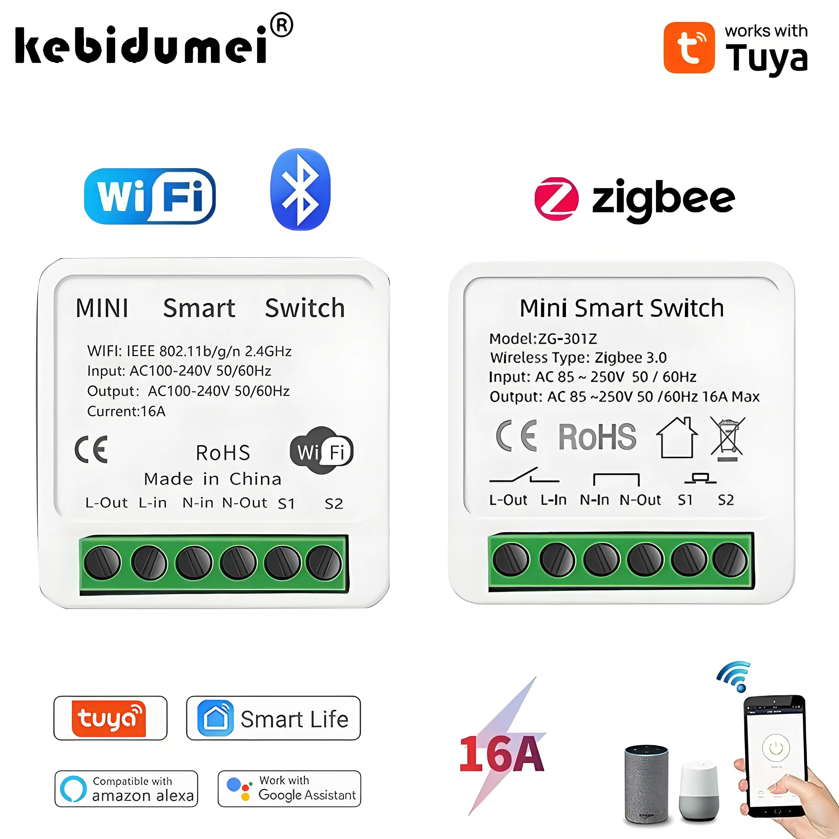 Diy Home Automation Controller - 16A Tuya Zigbee 3,0 Mini interruptor