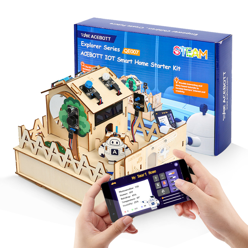 Diy Automation Projects - ACEBOTT-Kit de casa inteligente para Arduino,