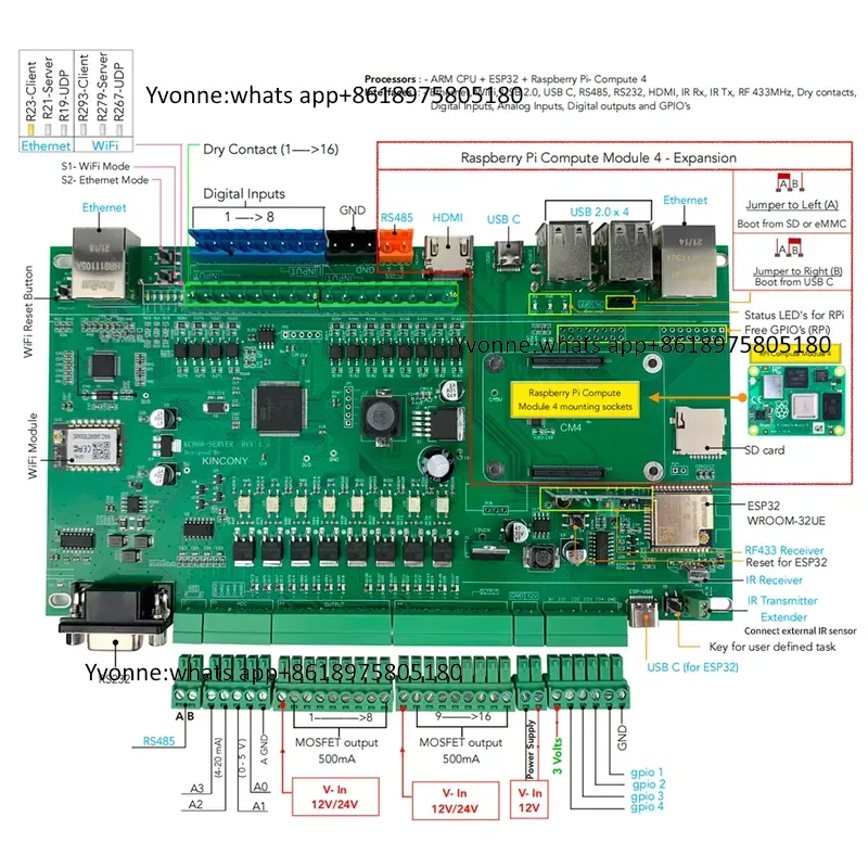 Controlador Inteligente KC868- - Diy Home Automation Server reseña y precio