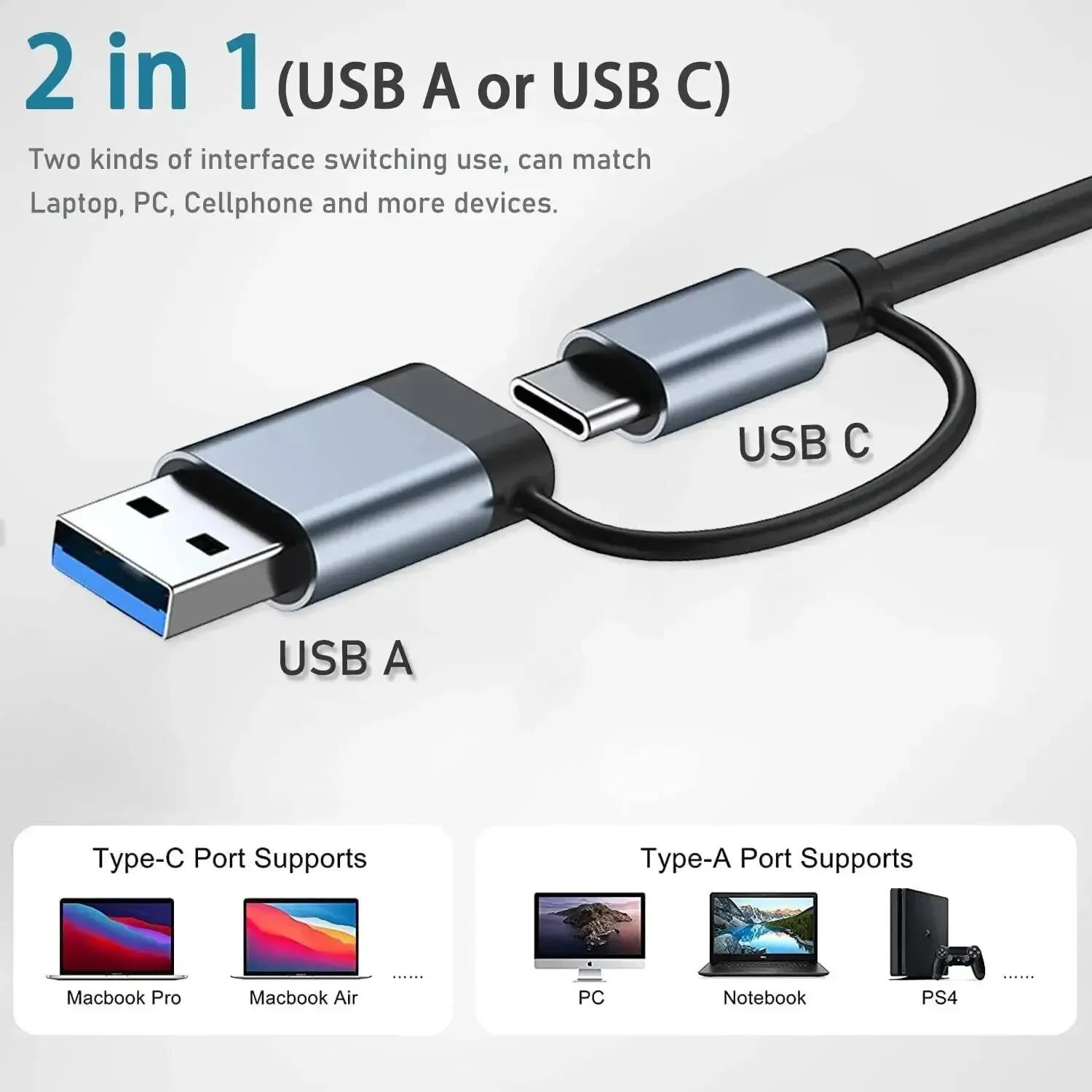 Hub de USB-C 8 en 2 con lector - Home Assistant Sd reseña y precio