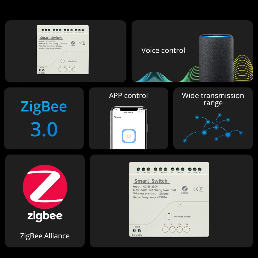 Módulo de relé ZigBee de 1 can - Diy Home Automation Controller reseña y precio