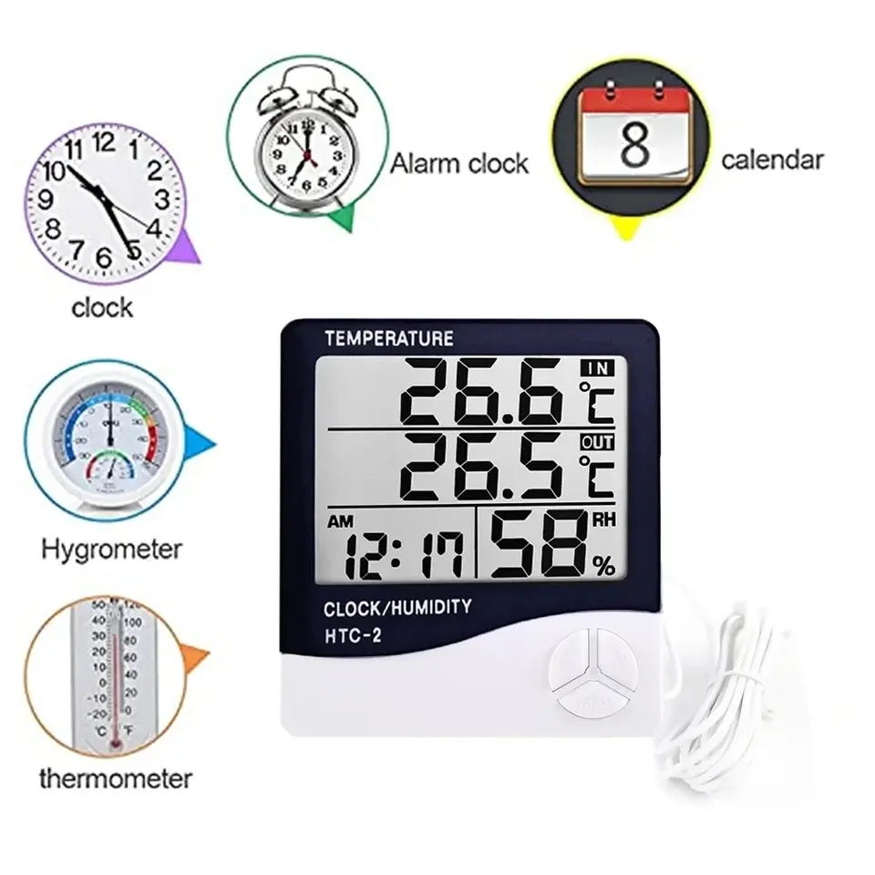 Termómetro e Higrómetro Digita - Home Automation Industry reseña y precio