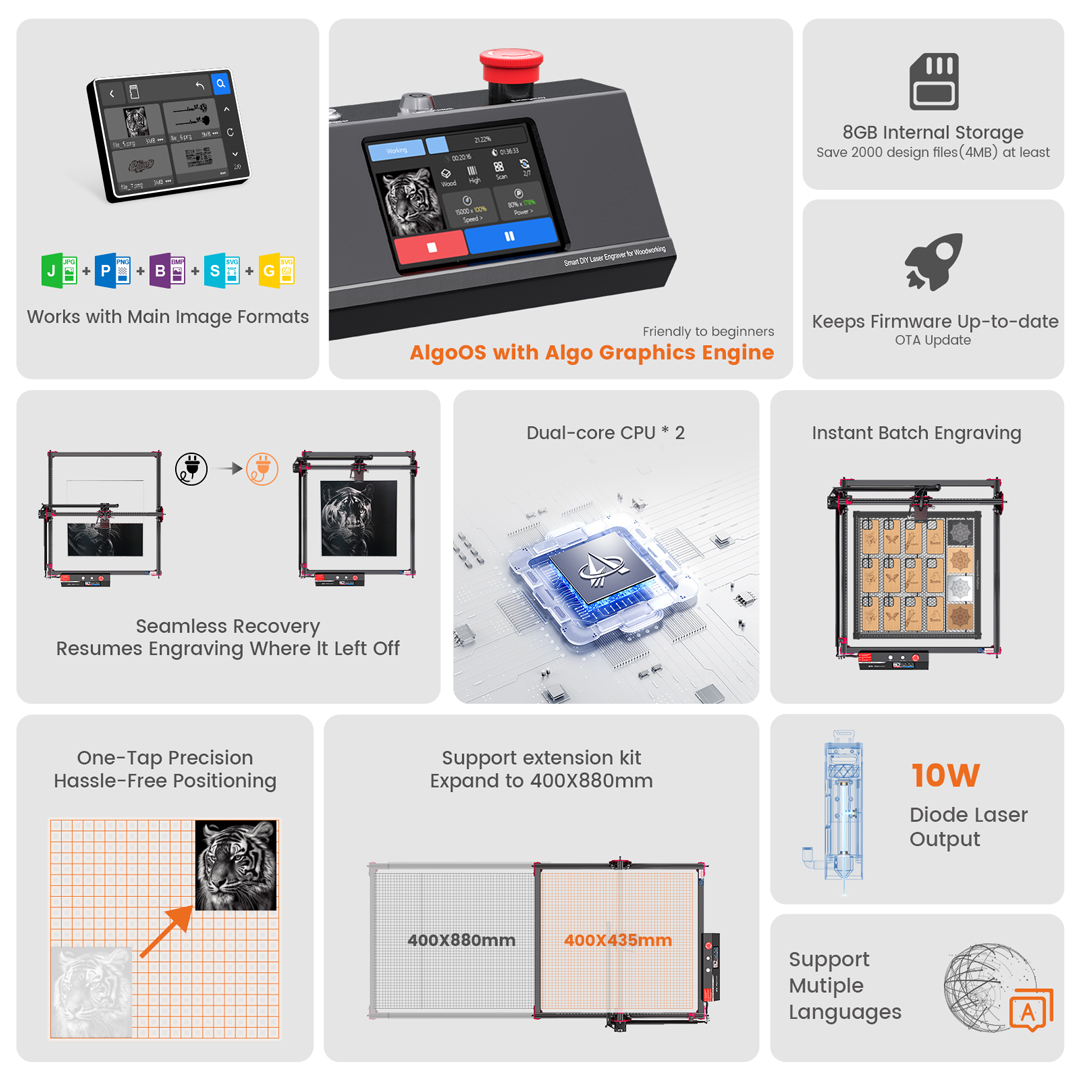 AlgoLaser KIT de bricolaje MK2 - Diy Automation reseña y precio